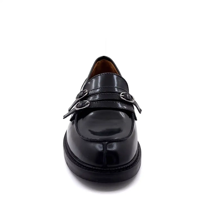 Ivoire 9022 Schwarzes Glanzleder Ivoire Chaussures