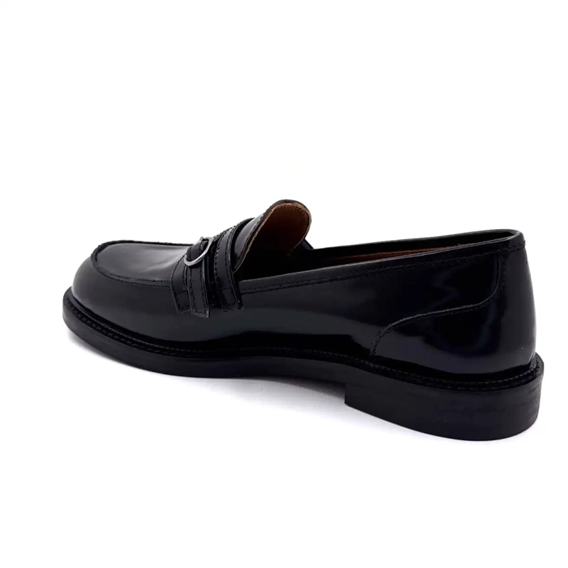 Ivoire 9022 Schwarzes Glanzleder Ivoire Chaussures