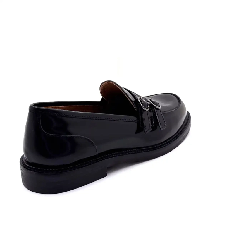 Ivoire 9022 Fekete Mázas Bőr Ivoire Chaussures