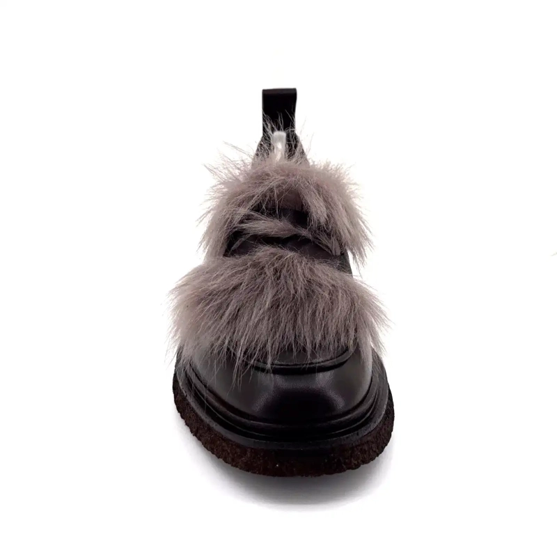 Fru.it 9277 Brunt Lær Ivoire Chaussures