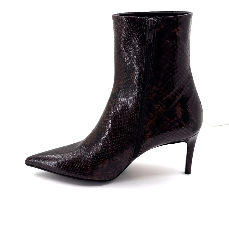 Guglielmo Rotta Atena Brown Python Laceat Ivoire Chaussures