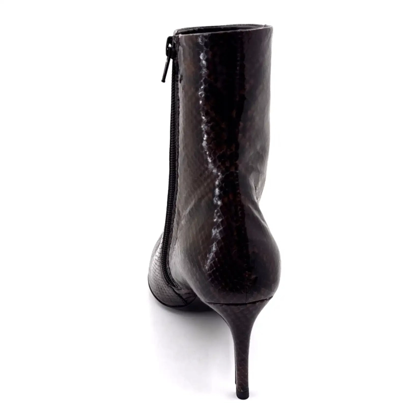 Guglielmo Rotta Atena Brown Python Laceat Ivoire Chaussures