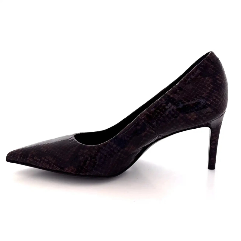 Guglielmo Rotta Charol Pitón Marrón Aurora Ivoire Chaussures