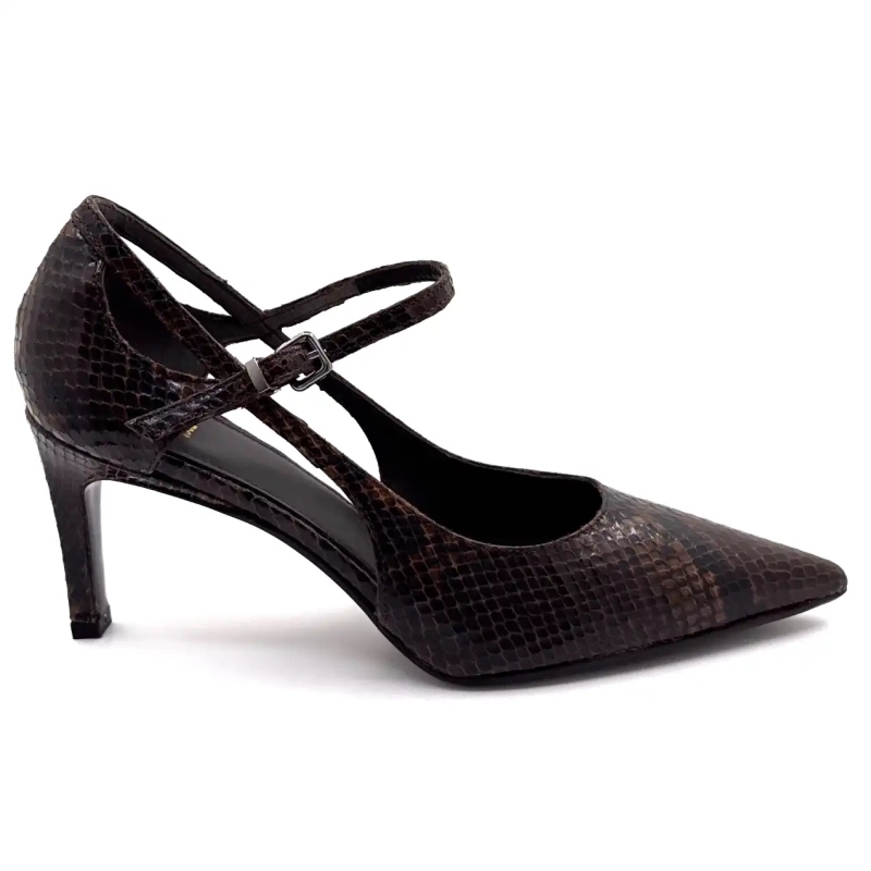 Chantal 2729 Piele de reptilă maro Ivoire Chaussures