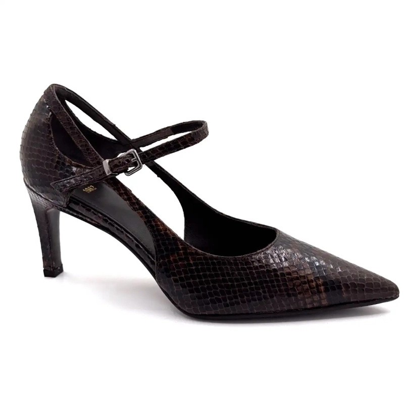 Chantal 2729 Καφέ Δέρμα Ερπετών Ivoire Chaussures