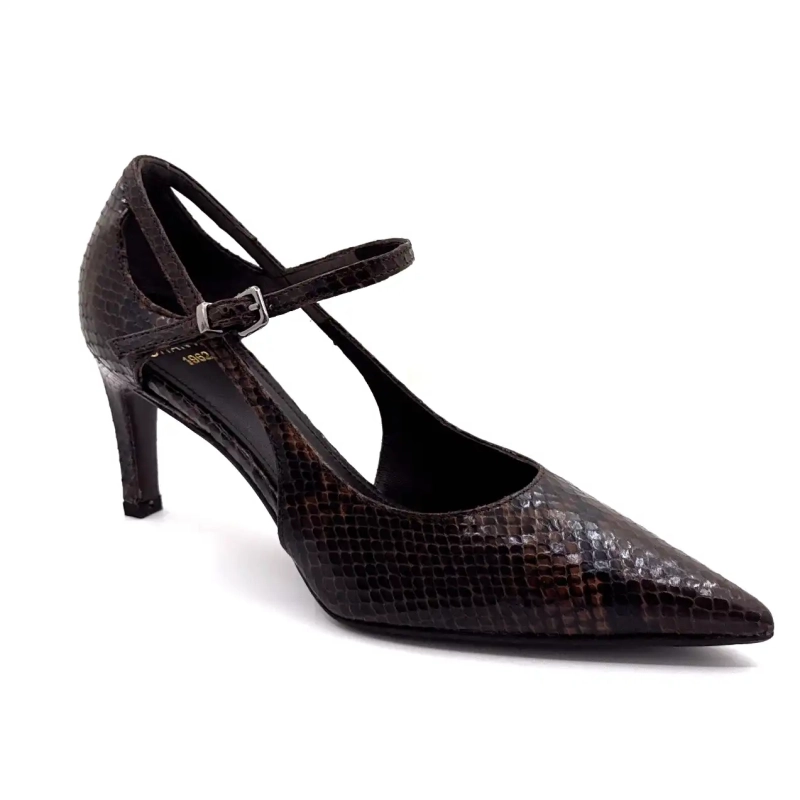 Chantal 2729 Καφέ Δέρμα Ερπετών Ivoire Chaussures