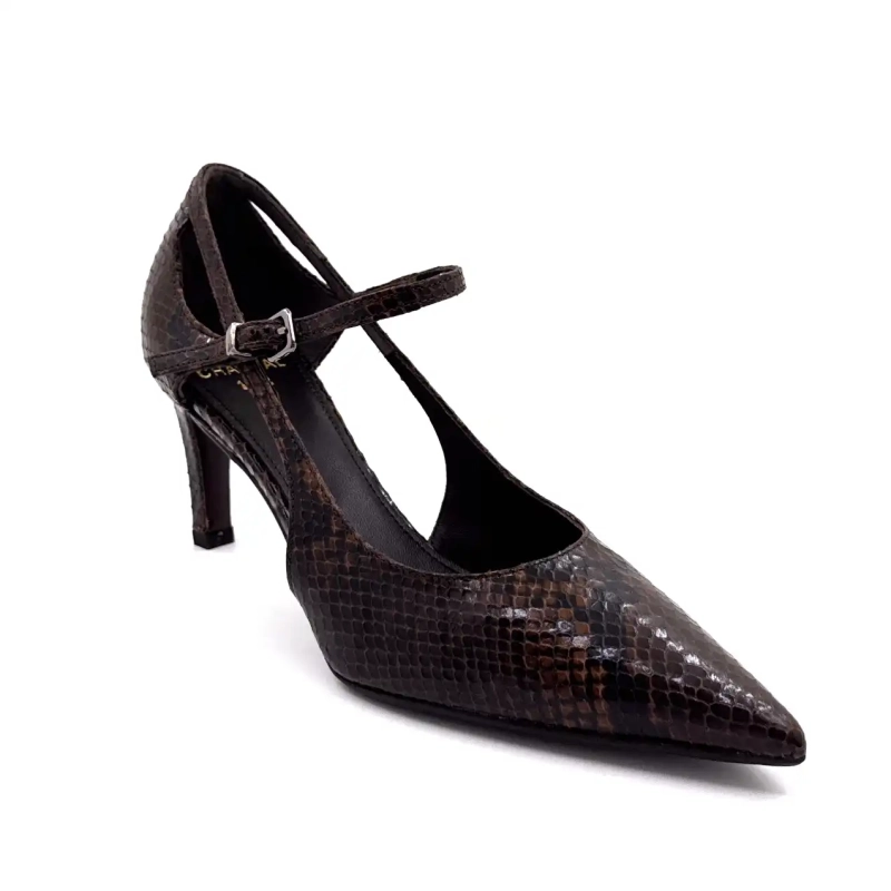 Chantal 2729 Pelle di rettile marrone Ivoire Chaussures