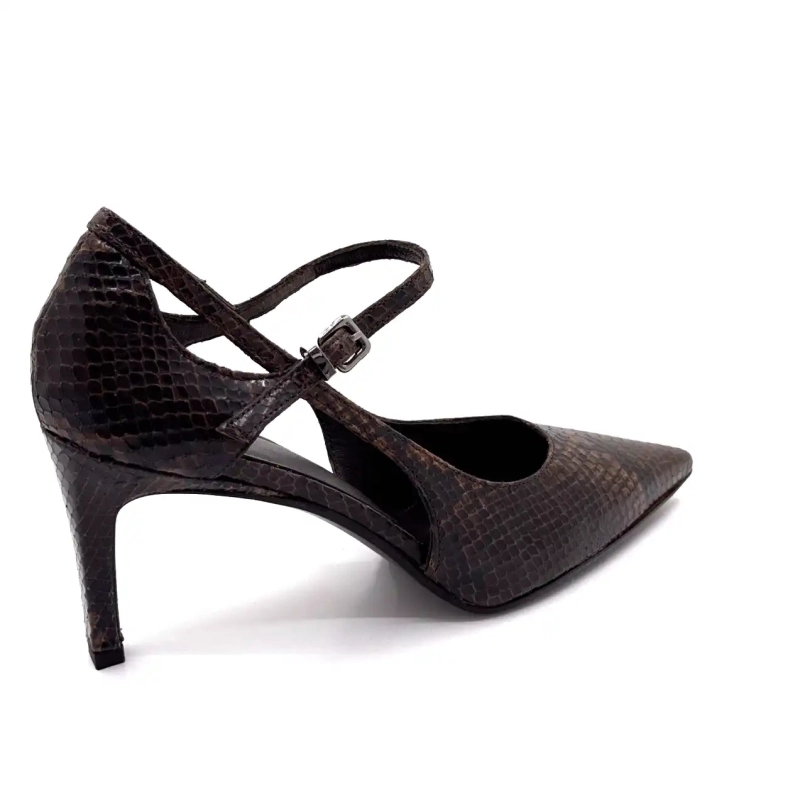 Chantal 2729 Pelle di rettile marrone Ivoire Chaussures