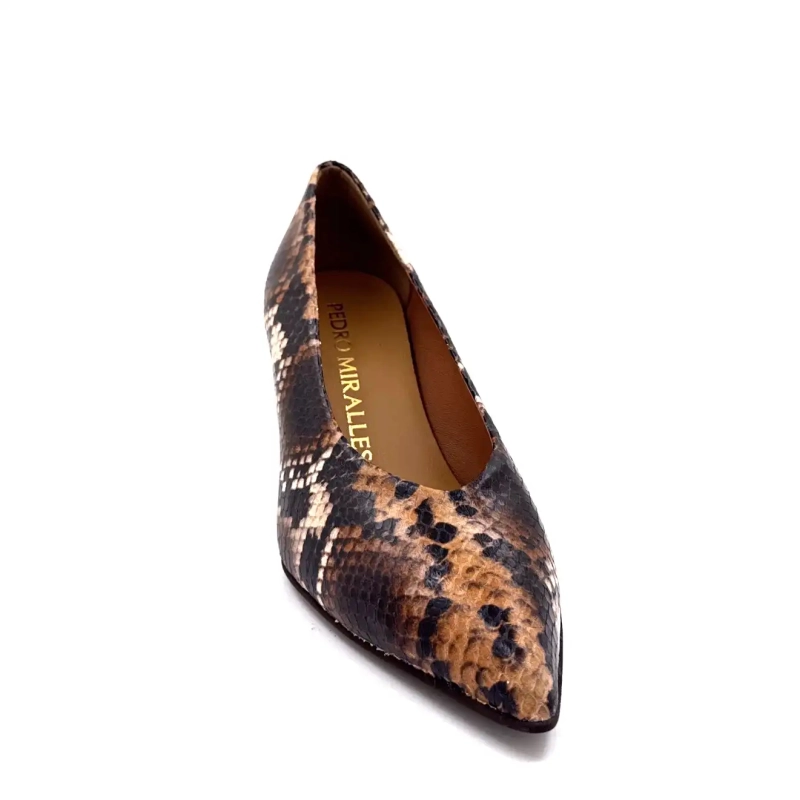 Pedro Miralles 29370 Braunes Reptilleder Ivoire Chaussures