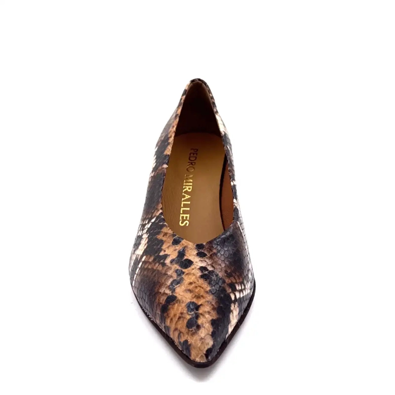 Pedro Miralles 29370 Pelle di rettile marrone Ivoire Chaussures