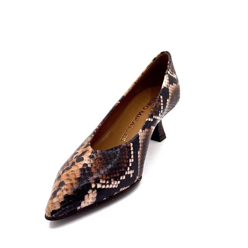 Pedro Miralles 29370 Καφέ Δέρμα Ερπετών Ivoire Chaussures