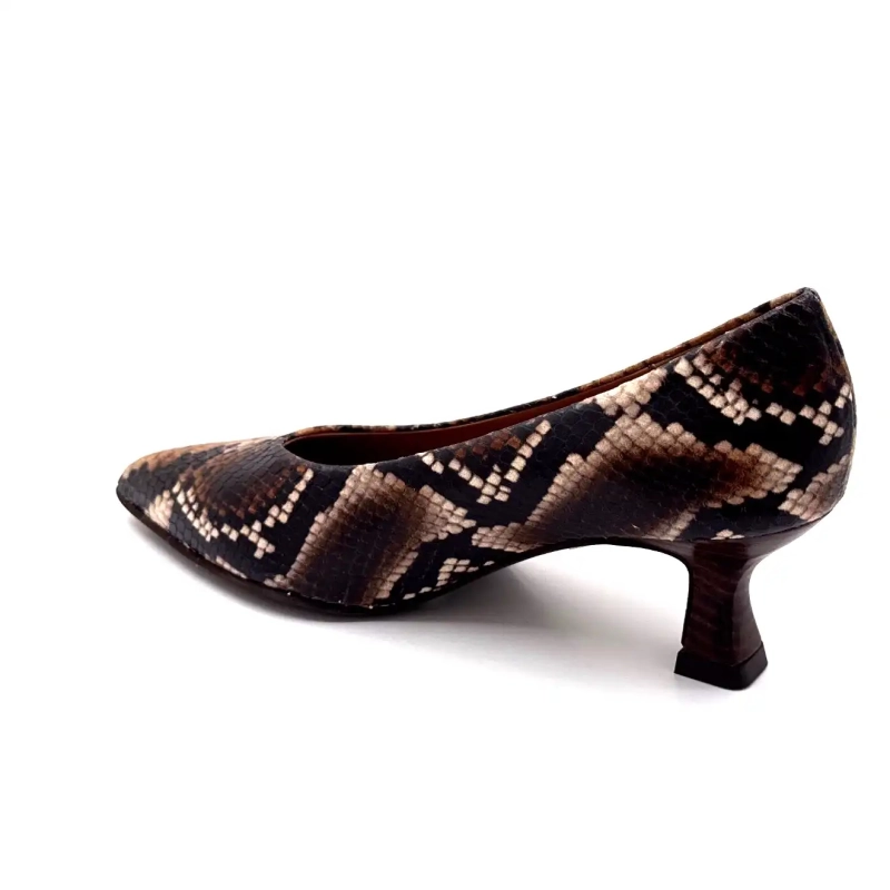 Pedro Miralles 29370 Couro de Réptil Marrom Ivoire Chaussures