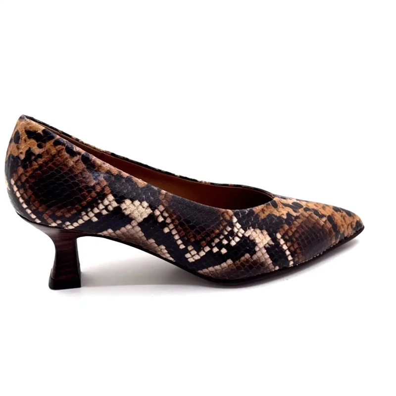 Pedro Miralles 29370 Couro de Réptil Marrom Ivoire Chaussures