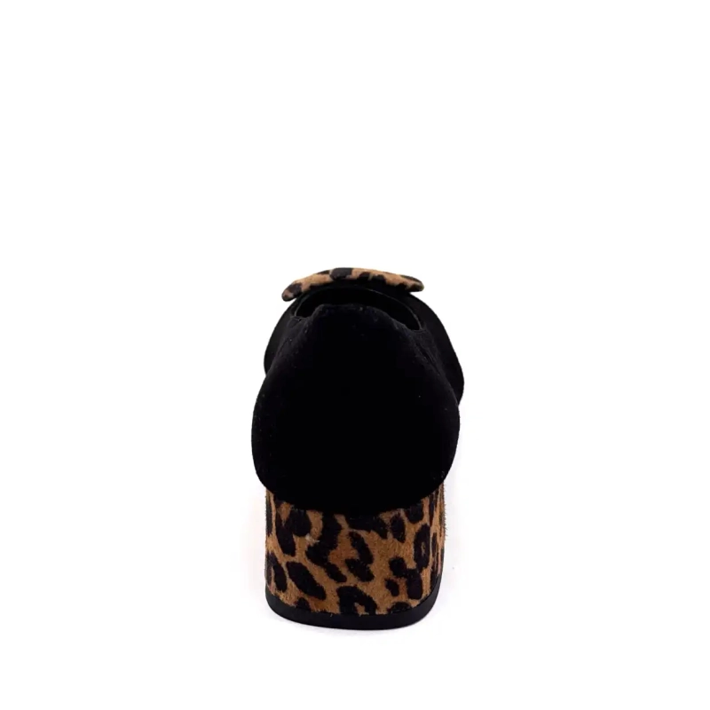 Sharks Kefir Velvet Leather Nero e Leo Ivoire Chaussures