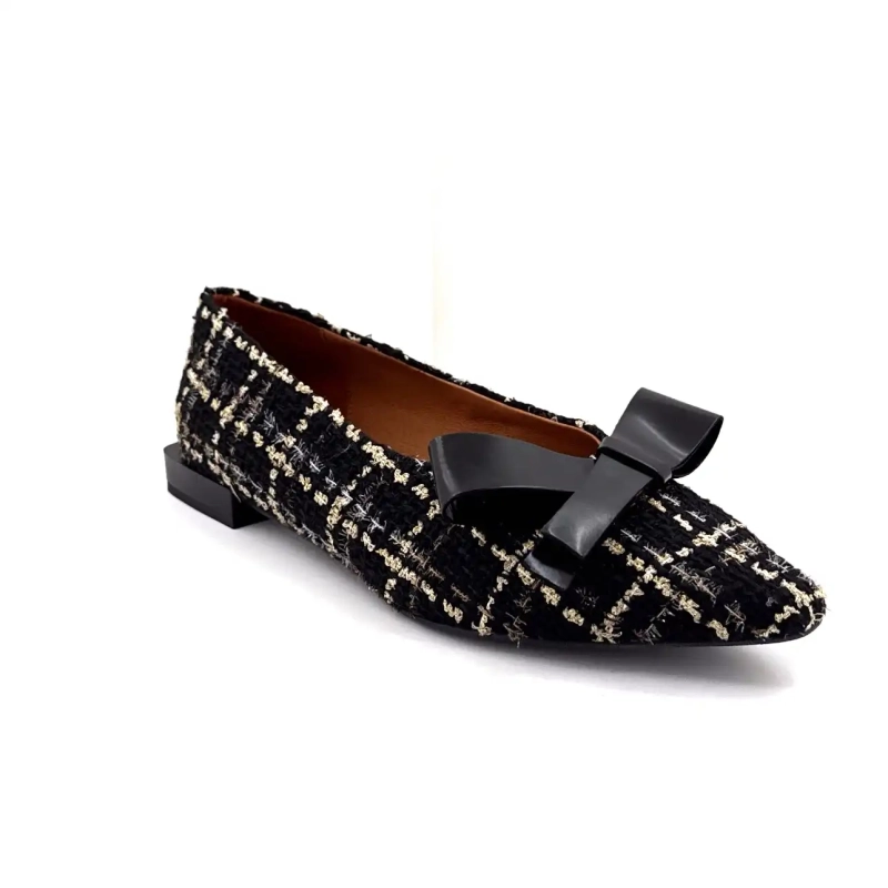 Angel Alarcon 25513 Fekete Arany Textil Ivoire Chaussures