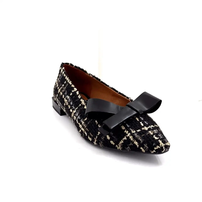 Angel Alarcon 25513 Schwarzgold Textil Ivoire Chaussures