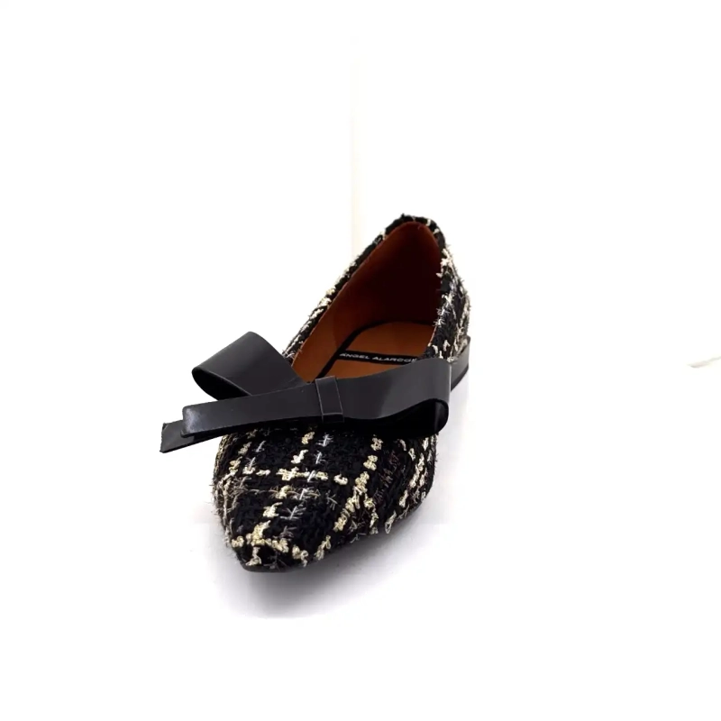 Angel Alarcon 25513 Svart Guld Textil Ivoire Chaussures