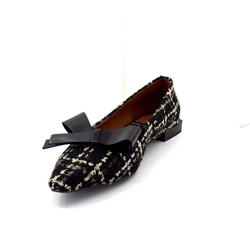 Angel Alarcon 25513 Czarno-złota tkanina Ivoire Chaussures