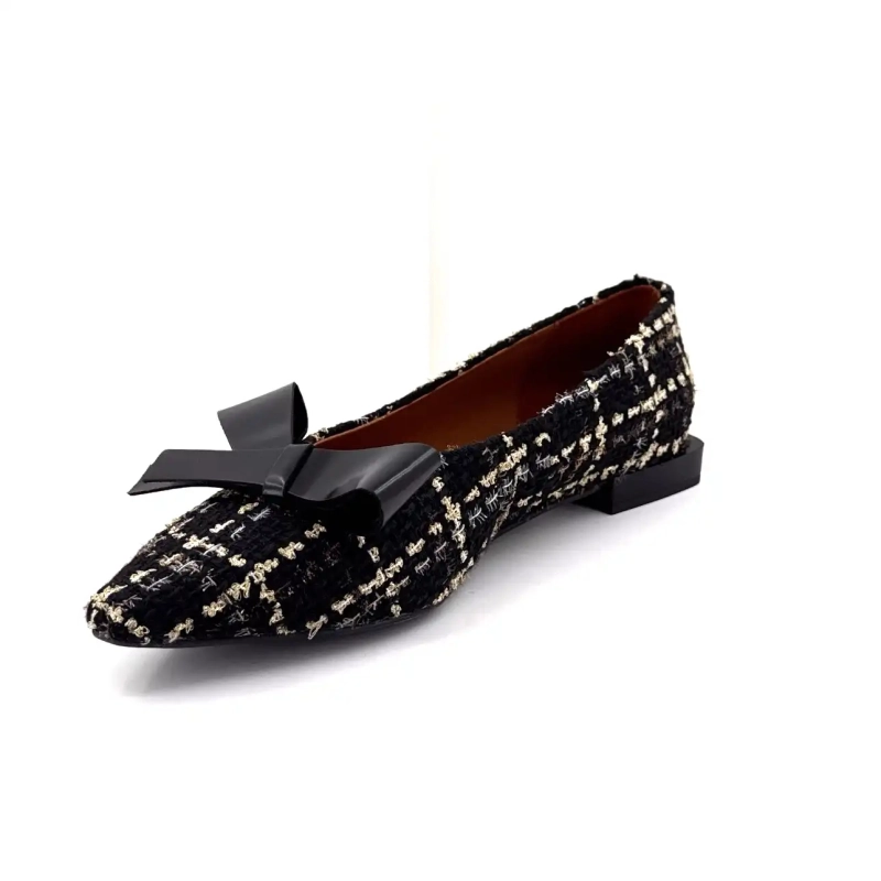 Angel Alarcon 25513 Schwarzgold Textil Ivoire Chaussures