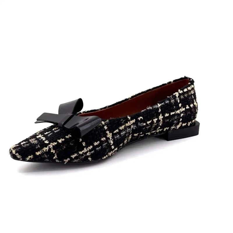 Angel Alarcon 25513 Μαύρο Χρυσό Ύφασμα Ivoire Chaussures