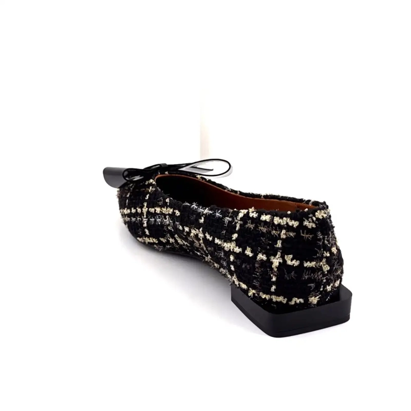 Angel Alarcon 25513 Textil Negro Dorado Ivoire Chaussures