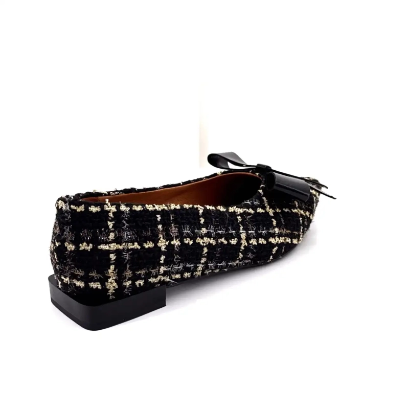 Angel Alarcon 25513 Svart Gull Tekstil Ivoire Chaussures