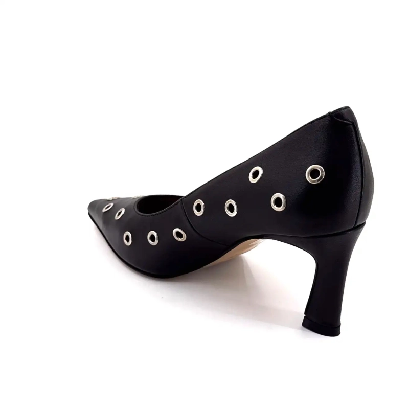 Angel Alarcon 25557 Svart Läder Ivoire Chaussures