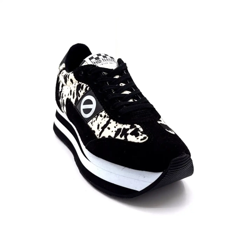 No Name Flex M Joggebukse Svart Semsket Kutrykk Ivoire Chaussures