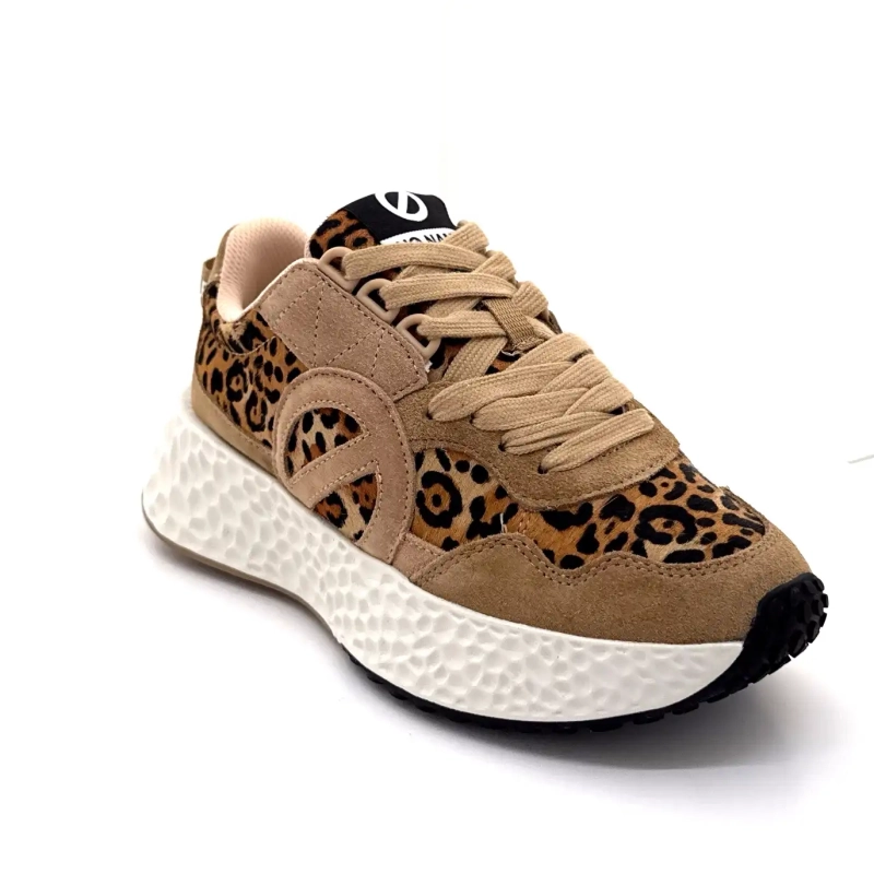 No Name Carter Jogger Semsket Hasselnøtt Leo Ivoire Chaussures