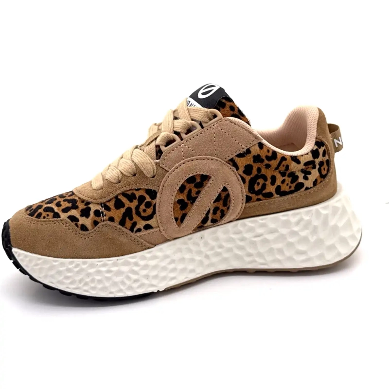 Pantaloni jogger No Name Carter Suede Hazelnut Leo Ivoire Chaussures