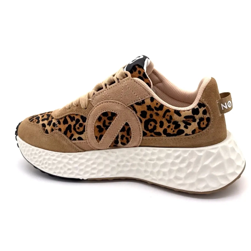 Pantaloni jogger No Name Carter Suede Hazelnut Leo Ivoire Chaussures