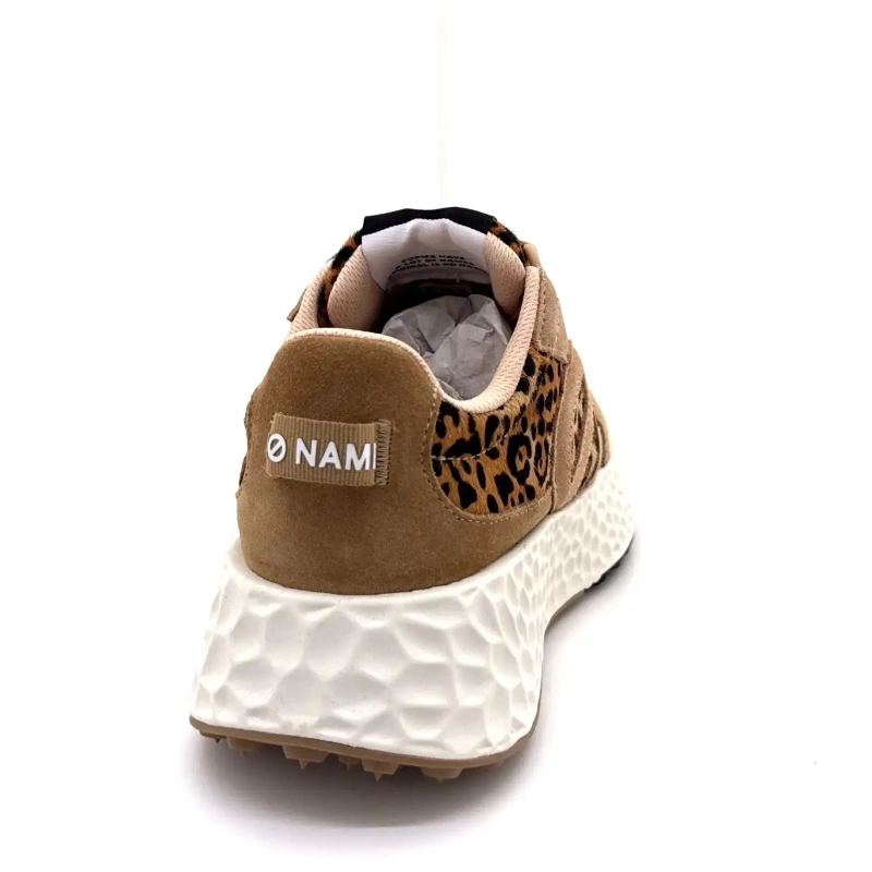 No Name Carter Joggingbyxor i mocka med hasselnötslejon Ivoire Chaussures