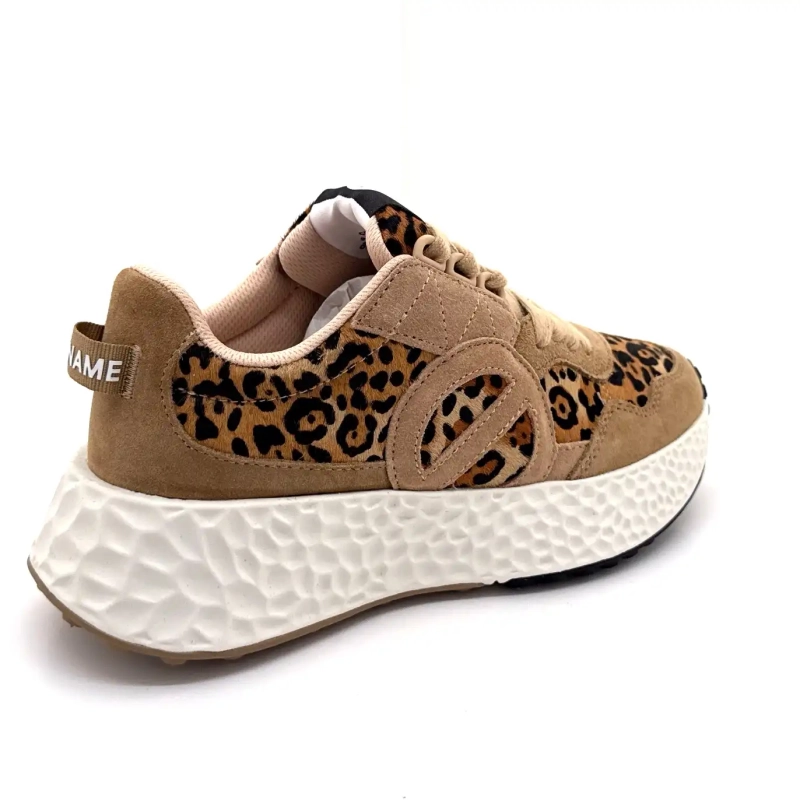 No Name Carter Jogger velúr mogyoróbarna Leo Ivoire Chaussures