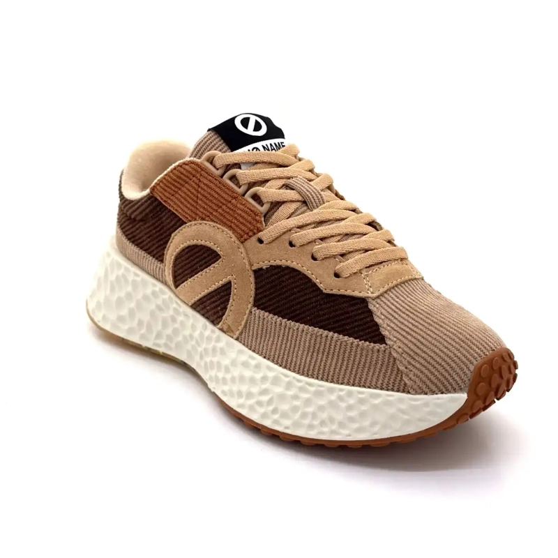 No Name Carter Runner Brown Velvet Ivoire Chaussures
