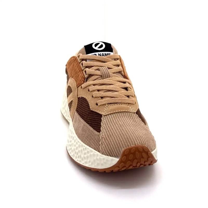 No Name Carter Runner Brown Velvet Ivoire Chaussures