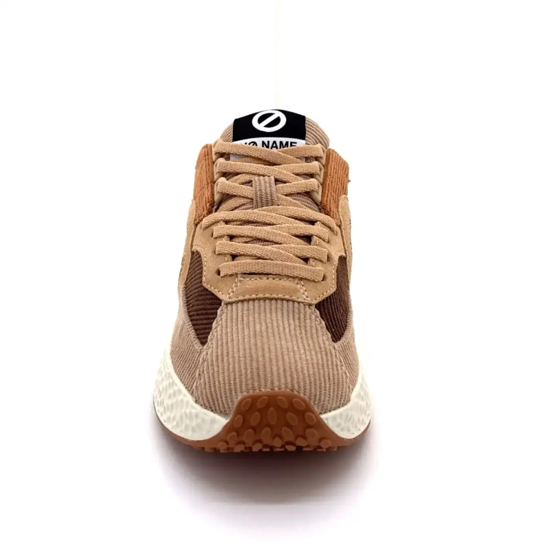 No Name Carter Runner Bruin Fluweel Ivoire Chaussures