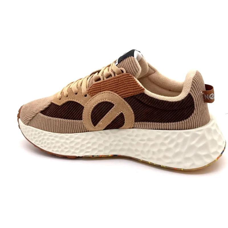 No Name Carter Runner Bruin Fluweel Ivoire Chaussures