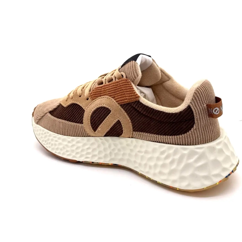 No Name Carter Runner Brown Velvet Ivoire Chaussures