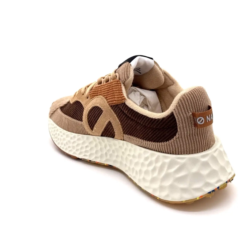 No Name Carter Runner Bruin Fluweel Ivoire Chaussures