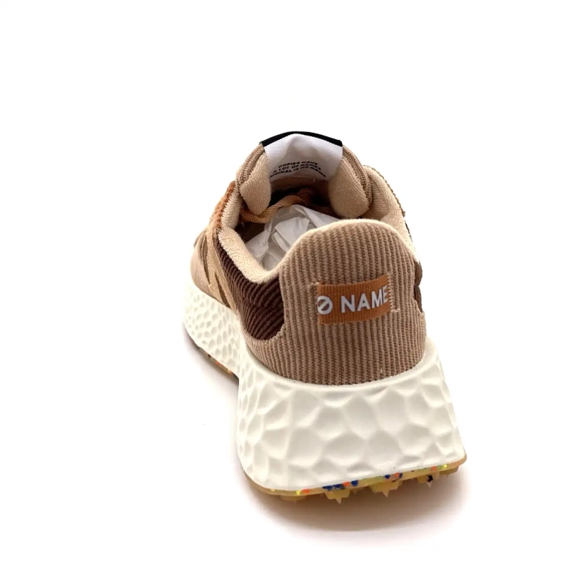 No Name Carter Runner Bruin Fluweel Ivoire Chaussures