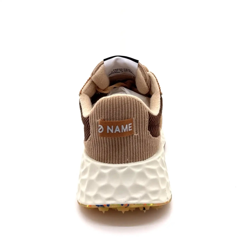 No Name Carter Runner Brown Velvet Ivoire Chaussures