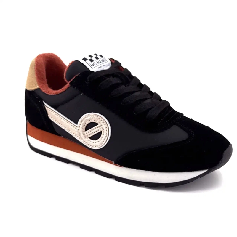 No Name City Run Jogger Textiel Suède Zwart Ivoire Chaussures