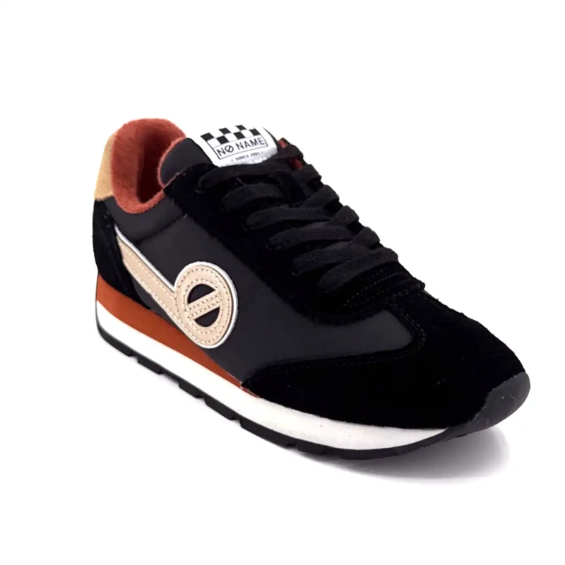 No Name City Run Jogger Textiel Suède Zwart Ivoire Chaussures