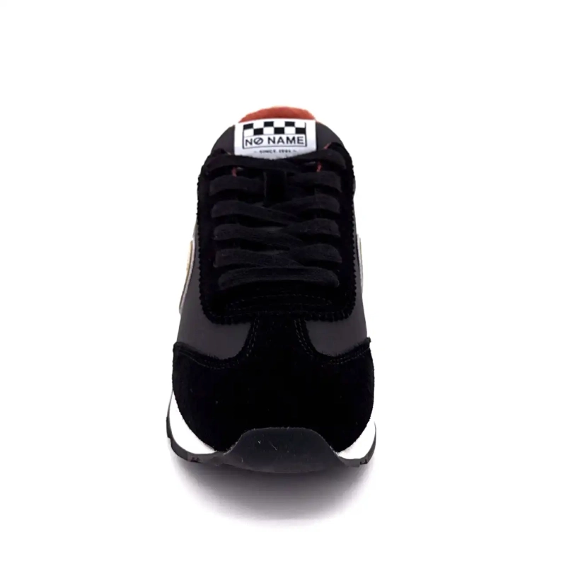 No Name City Run Jogger Textile Suede Black Ivoire Chaussures