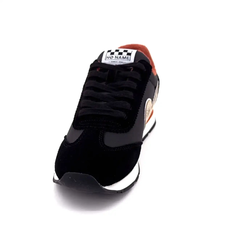 No Name City Run Jogger Textile Suede Black Ivoire Chaussures