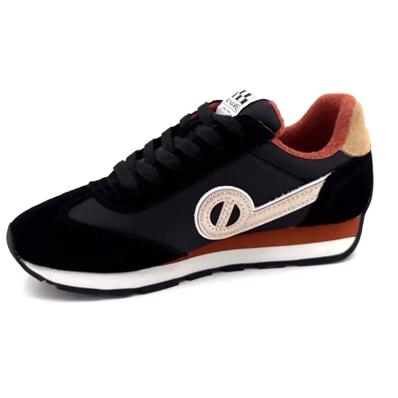 No Name City Run Jogger Textile Suede Black Ivoire Chaussures