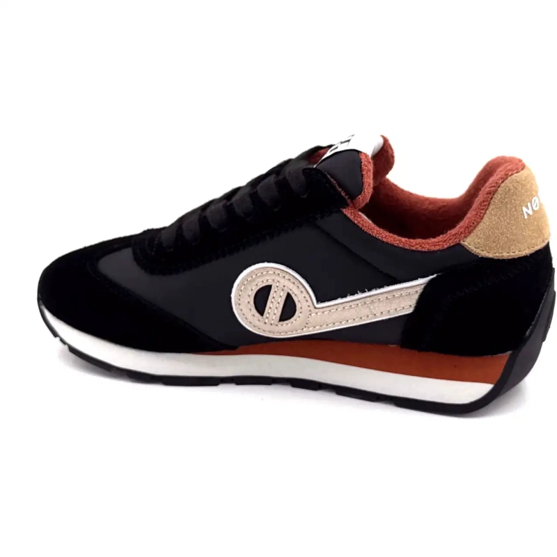 No Name City Run Jogger Textiel Suède Zwart Ivoire Chaussures