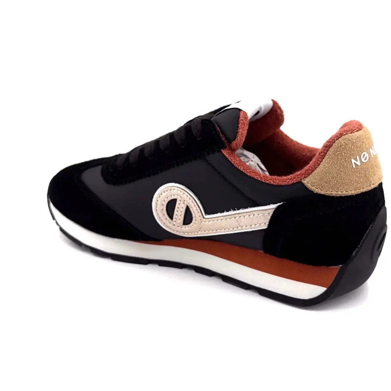 No Name City Run Jogger Textile Suede Black Ivoire Chaussures