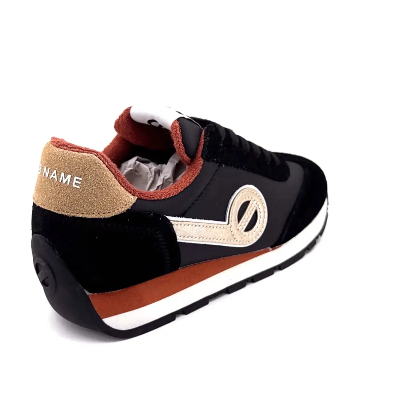 No Name City Run Jogger Textiel Suède Zwart Ivoire Chaussures