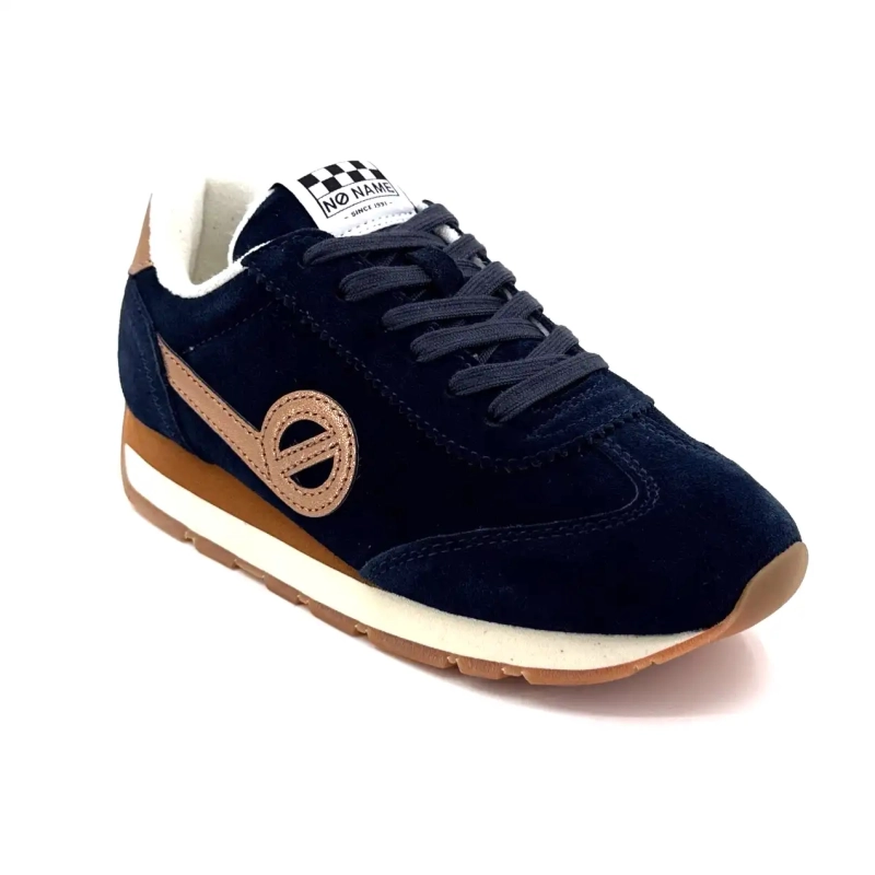 No Name City Run Jogger Navy Suède Ivoire Chaussures